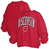 Sweat-shirt Nelson Janise rouge Pressbox pour femmes, grandes tailles, Wisconsin Badgers