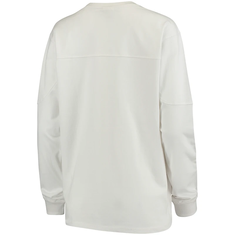 Women's Pressbox Wisconsin Badgers Edith Long Sleeve Oversized Top