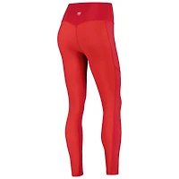 iLeggings 7/8 à poches mixtes rouges pour femmes des Badgers du Wisconsin