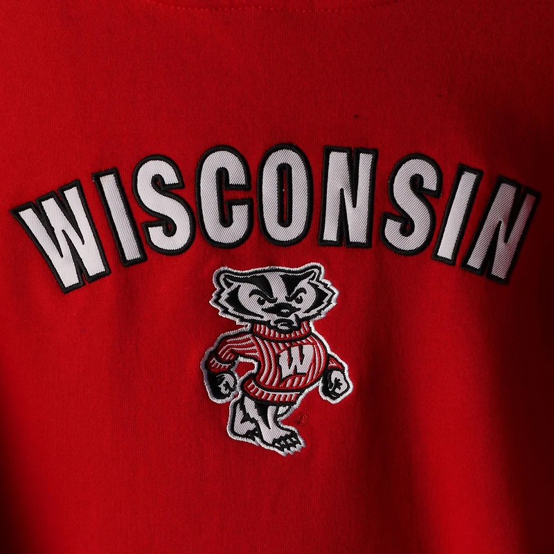 Sweat à capuche rouge Wisconsin Badgers Arch & Logo 1 pour femme