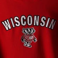 Sweat à capuche rouge Wisconsin Badgers Arch & Logo 1 pour femme