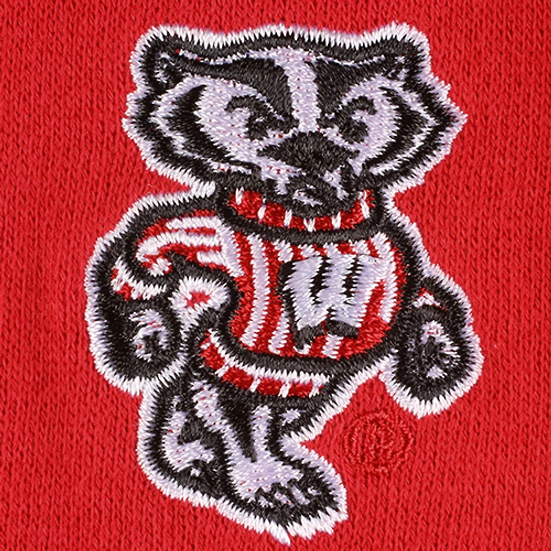 Women's Stadium Athletic Cardinal Wisconsin Badgers Arched Name Full-Zip Hoodie