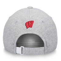 Women's Top of the World Heather Gray Wisconsin Badgers Rhinestone Christy Adjustable Hat