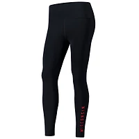 Legging de performance Meridian Luxe pour femme Under Armour, noir, Wisconsin Badgers