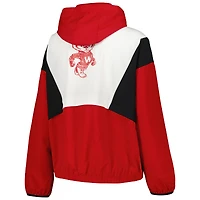 Under Armour Wisconsin Badgers Game Day Veste entièrement zippée pour femme Rouge/Blanc