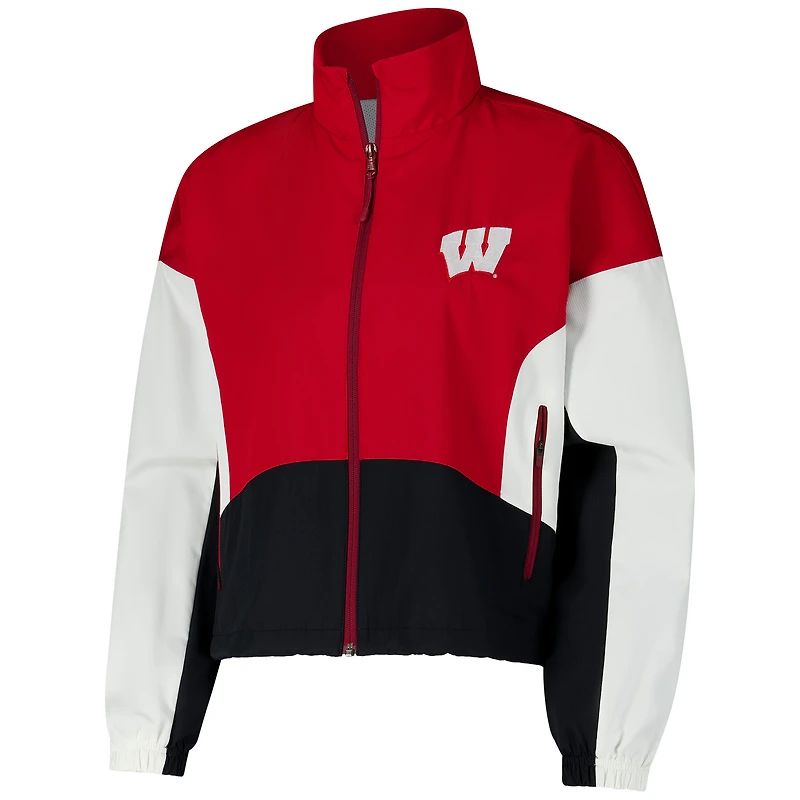 Veste zippée intégrale en tissu extensible Gameday Performance pour femme des Wisconsin Badgers d'Under Armour Red