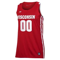 Maillot de basket-ball pour femme Under Armour Red Wisconsin Badgers Pick-A-Player NIL