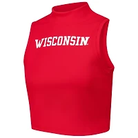 Women's ZooZatz Red Wisconsin Badgers Cropped Tank Top