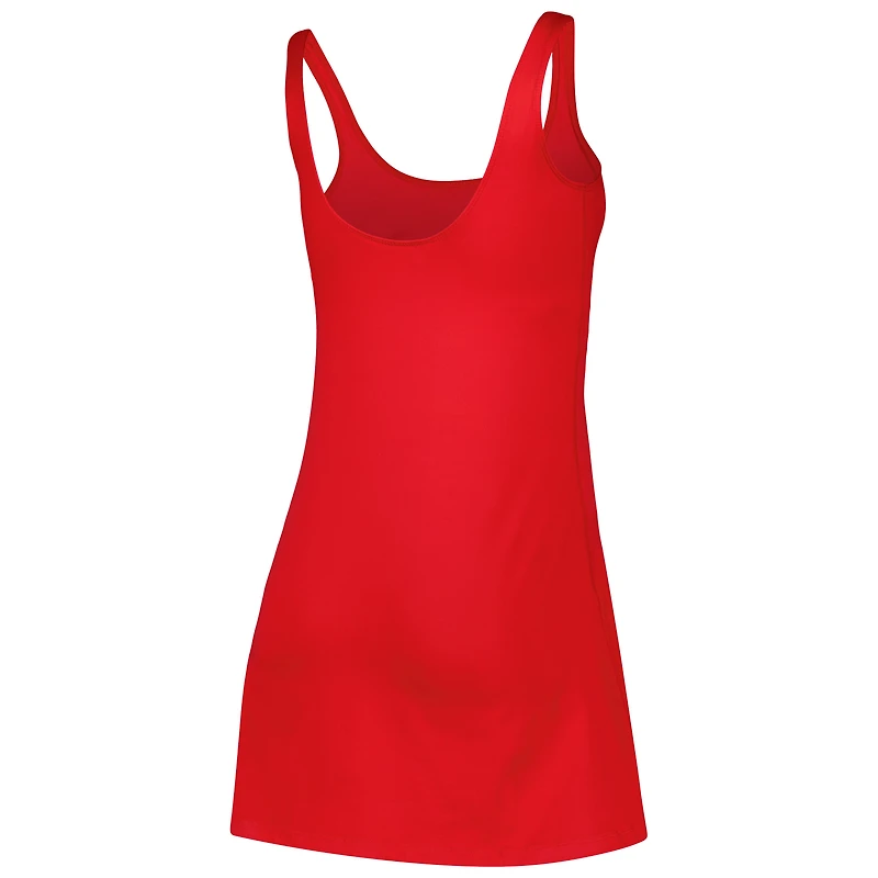 Robe rouge à encolure dégagée et logo Wisconsin Badgers ZooZatz pour femme