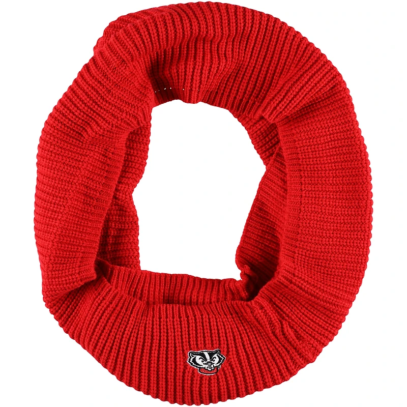 Écharpe à capuchon en tricot Wisconsin Badgers ZooZatz pour femme