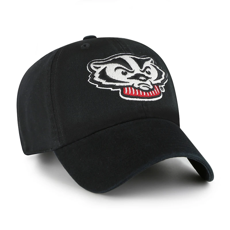 Youth '47 Black Wisconsin Badgers Clean Up Adjustable Hat