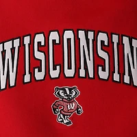 Youth Colosseum Red Wisconsin Badgers 2-Hit Team Pullover Hoodie