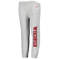 Youth League Collegiate Wear Heather Grey Wisconsin Badgers Pantalon essentiel
