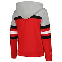 Sweat à capuche rouge pour jeunes Mitchell & Ness, entraîneur-chef des Badgers du Wisconsin