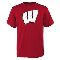 Youth Outerstuff Red Wisconsin Badgers Primary Logo T-Shirt
