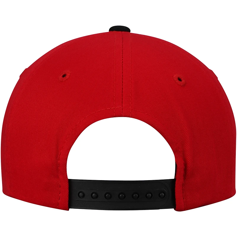 Youth Top of the World Red Wisconsin Badgers Maverick Snapback Adjustable Hat