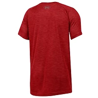 T-shirt technique ultra-doux pour jeunes Under Armour Heather Red Wisconsin Badgers