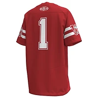 Youth Under Armour #1 Red Wisconsin Badgers 1980 Throwback Home Replica Game Jersey