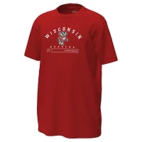 Youth Under Armour  Red Wisconsin Badgers Inline Tech Stretch T-Shirt