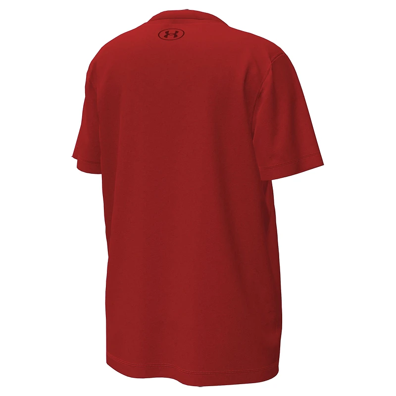 Youth Under Armour  Red Wisconsin Badgers Inline Tech Stretch T-Shirt