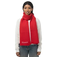 Écharpe en tricot tendance ZooZatz Red Wisconsin Badgers