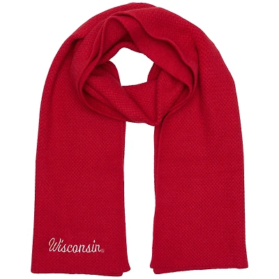 Écharpe en tricot tendance ZooZatz Red Wisconsin Badgers
