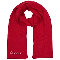 Écharpe en tricot tendance ZooZatz Red Wisconsin Badgers