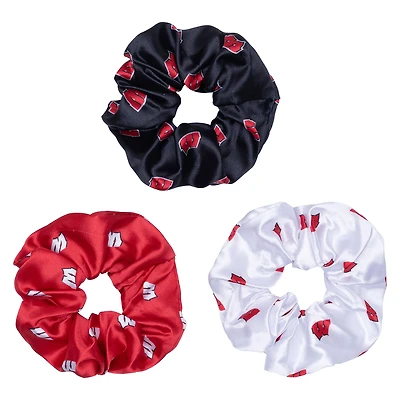 ZooZatz Wisconsin Badgers Luxe Scrunchie Three-Piece Set