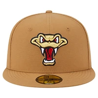 Casquette ajustée 59FIFTY de la collection authentique des Wisconsin Timber Rattlers New Era pour homme, kaki