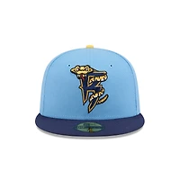 Casquette ajustée 59FIFTY bleu clair Wisconsin Timber Rattlers Theme Nights de New Era pour homme