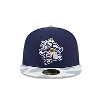 Casquette ajustée 59FIFTY bleu marine Wisconsin Timber Rattlers Theme Nights de New Era pour homme