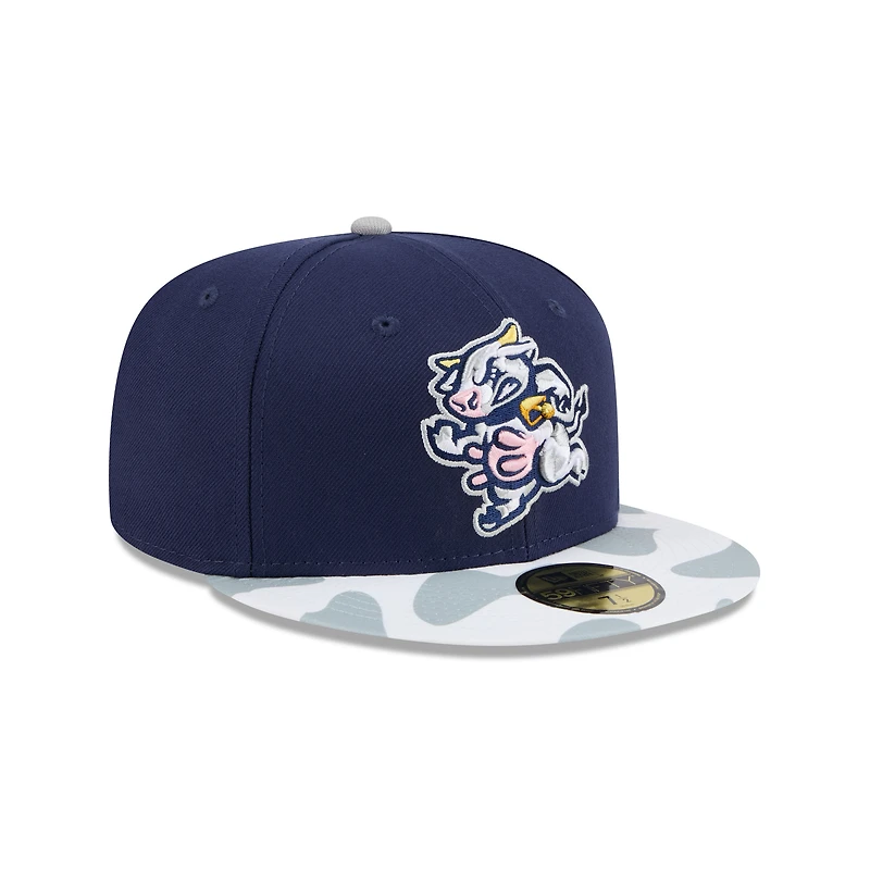 Casquette ajustée 59FIFTY bleu marine Wisconsin Timber Rattlers Theme Nights de New Era pour homme