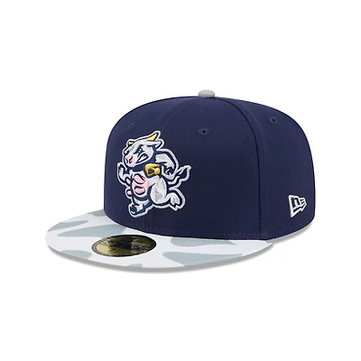 Casquette ajustée 59FIFTY bleu marine Wisconsin Timber Rattlers Theme Nights de New Era pour homme