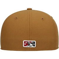 Men's New Era Natural Wisconsin Timber Rattlers Authentic Collection Team Alternate 59FIFTY Fitted Hat