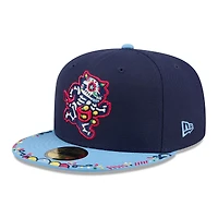 Casquette ajustée New Era 59FIFTY pour homme, bleu marine/bleu clair, Wisconsin Timber Rattlers 2026 Copa De La Diversion