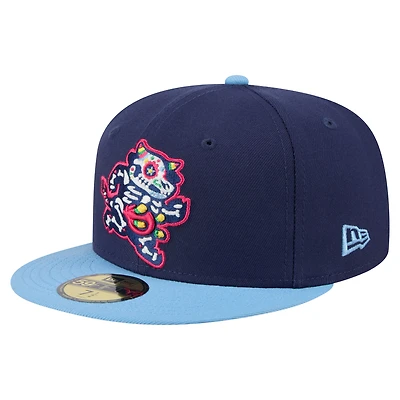 Men's New Era Navy Wisconsin Timber Rattlers Copa de la Diversión 59FIFTY Fitted Hat