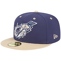 Casquette ajustée 59FIFTY pour homme Wisconsin Timber Rattlers Theme Nights Lake Winnebago Shantymen New Era bleu marine