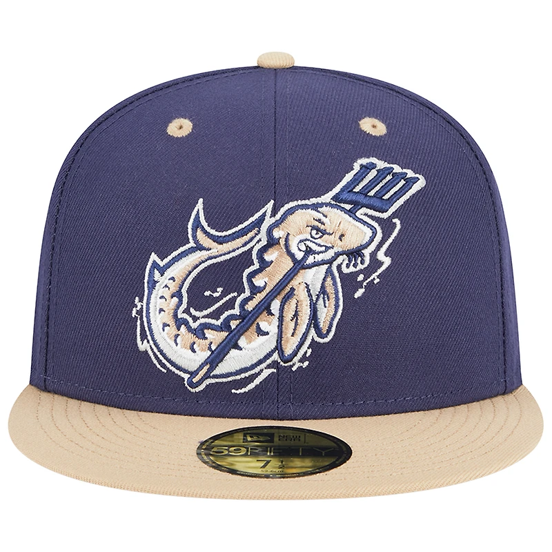 Casquette ajustée 59FIFTY pour homme Wisconsin Timber Rattlers Theme Nights Lake Winnebago Shantymen New Era bleu marine