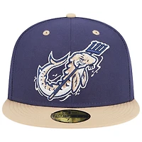 Casquette ajustée 59FIFTY pour homme Wisconsin Timber Rattlers Theme Nights Lake Winnebago Shantymen New Era bleu marine