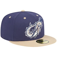 Casquette ajustée 59FIFTY pour homme Wisconsin Timber Rattlers Theme Nights Lake Winnebago Shantymen New Era bleu marine