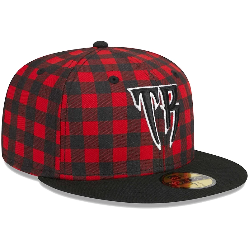 Men's New Era Red Wisconsin Timber Rattlers Theme Nights Yooper 59FIFTY Fitted Hat