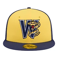 Men's New Era  Yellow/Navy Wisconsin Timber Rattlers Minor League Theme Nights 59FIFTY Fitted Hat