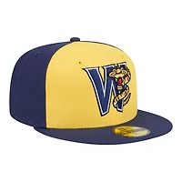 Men's New Era  Yellow/Navy Wisconsin Timber Rattlers Minor League Theme Nights 59FIFTY Fitted Hat