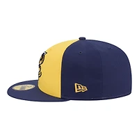 Men's New Era  Yellow/Navy Wisconsin Timber Rattlers Minor League Theme Nights 59FIFTY Fitted Hat