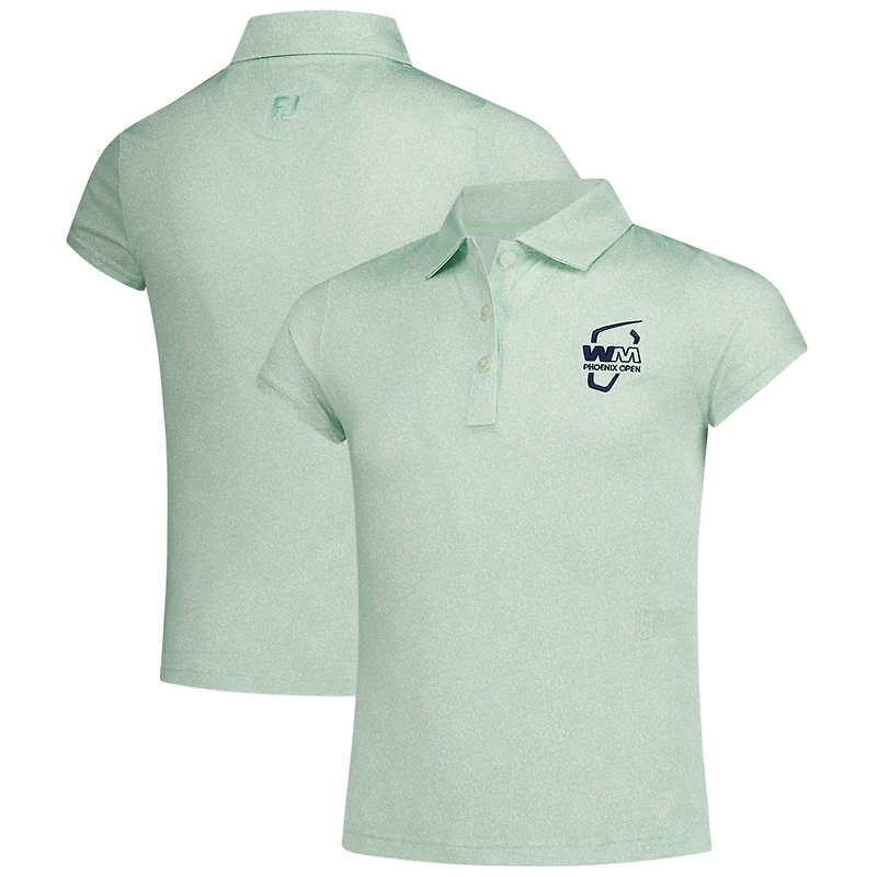 Girls Youth FootJoy Green WM Phoenix Open Speckle Print Polo