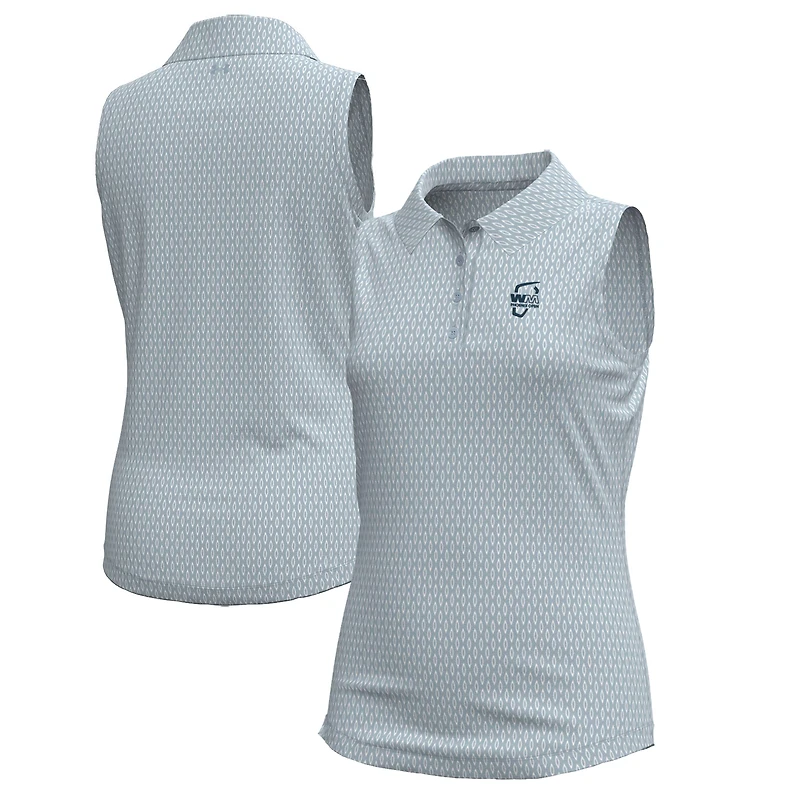Polo sans manches imprimé Phoenix Open Drive bleu pour jeunes filles Under Armour WM