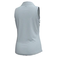 Polo sans manches imprimé Phoenix Open Drive bleu pour jeunes filles Under Armour WM