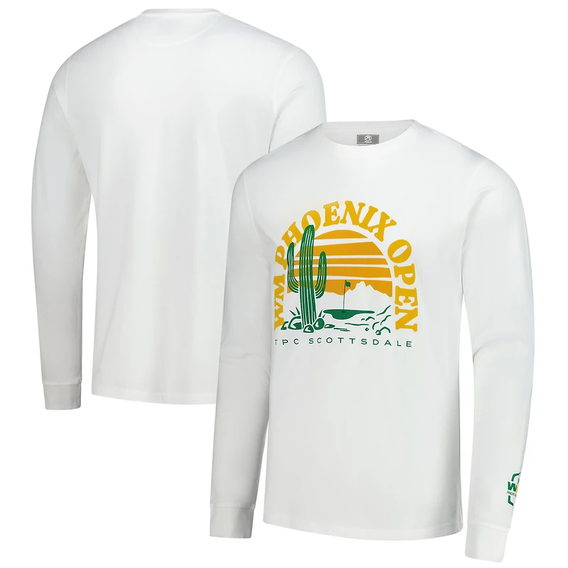 T-shirt à manches longues Ahead White 2025 WM Phoenix Open Silverton pour homme
