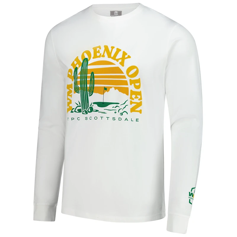T-shirt à manches longues Ahead White 2025 WM Phoenix Open Silverton pour homme
