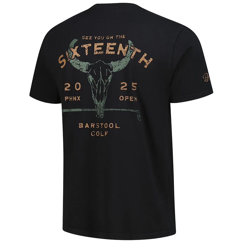 T-shirt de Golf pour homme Barstool Black WM Phoenix Open Longhorn